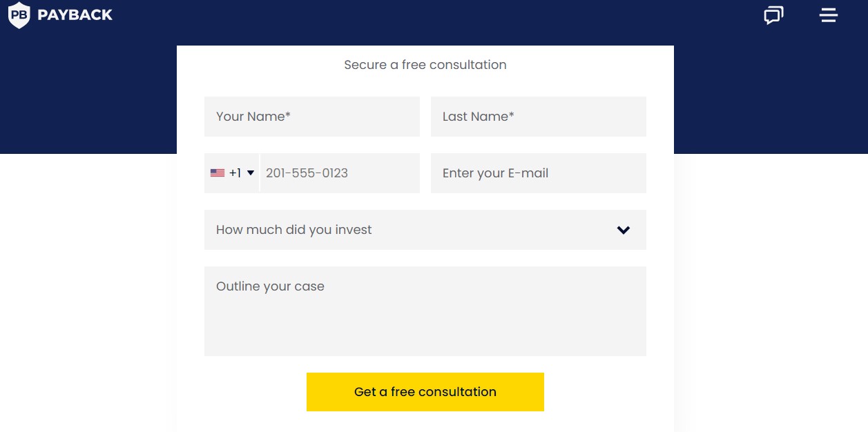 Payback Customer support