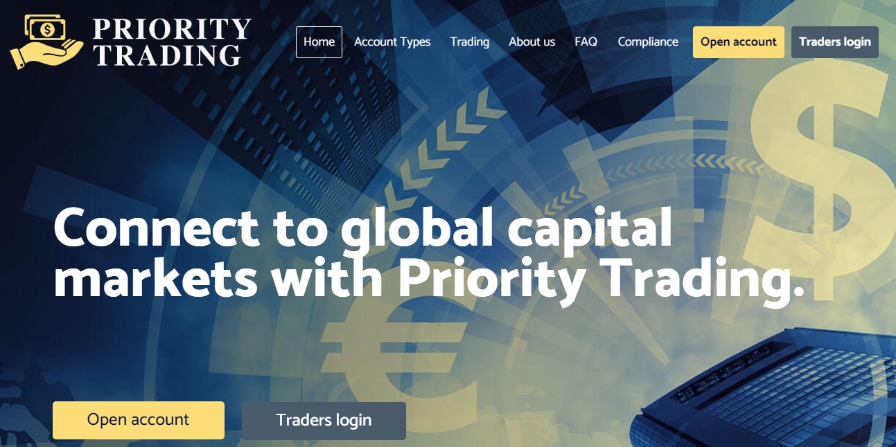 Priority Trading Homepage