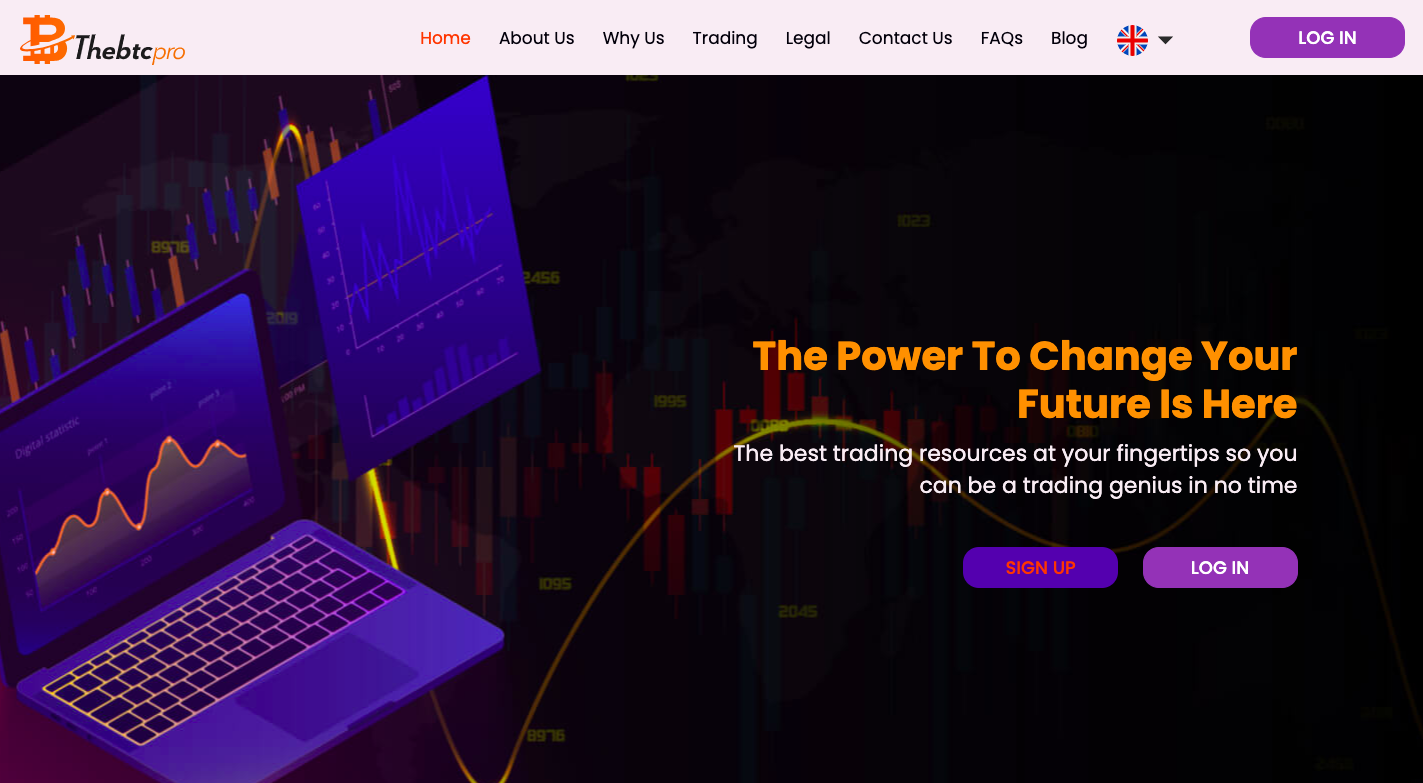 The BTC Pro trading platform
