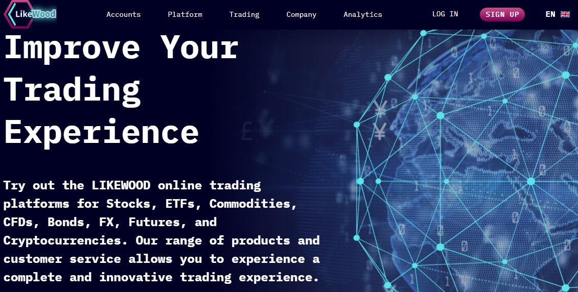 Likewood Homepage en